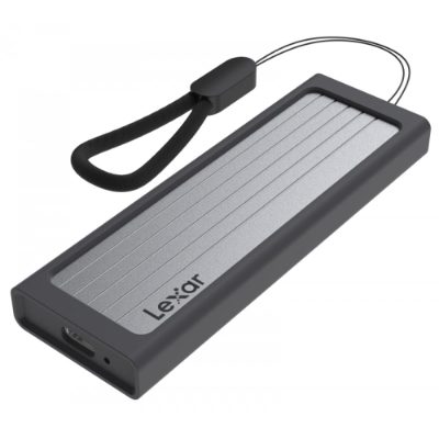 External SSD, LEXAR, E6P, 2TB, USB 3.2, Write speed 1000 MBytes/sec, Read speed 1050 MBytes/sec, LPAE06N002T-RNBNG