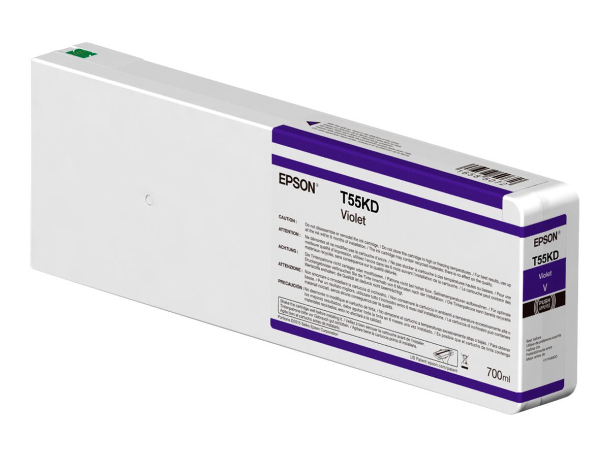 Epson Singlepack T55KD00 UltraChrome HDX/HD, 700 ml, Ink Cartrige, Violet