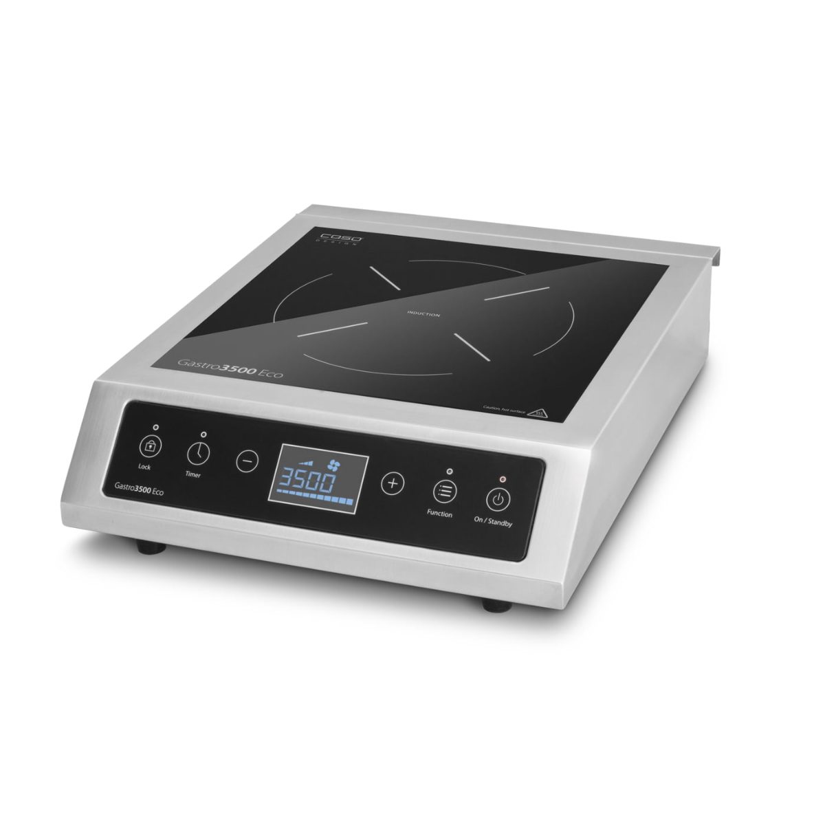 Hob, Gastro 3500 Eco, Number of burners/cooking zones 1, Touch, Induction, Black/Stainless Steel