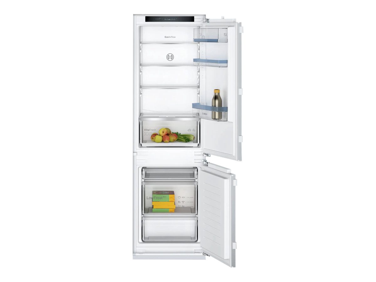 Refrigerator, KIV86VFE1, Energy efficiency class E, Built-in, Combi, Height 177.5 cm, Fridge net capacity 183 L, Freezer net capacity 84 L, 35 dB, White