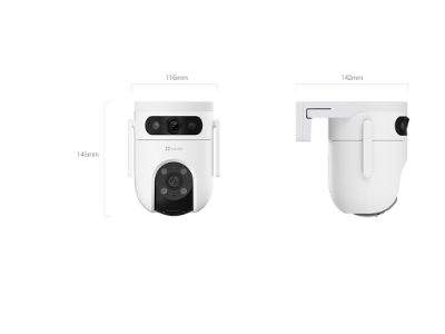 EZVIZ IP Camera CS-H9C (5MP+5MP) 4mm Color night vision,Human/Vehicle detection,Smart tracking iki 8m,Active defense,two way talk, 8xdigital, EZVIZ