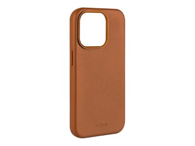Fixed MagLeather, Back cover, Apple, iPhone 16 Pro Max, Leather, Brown