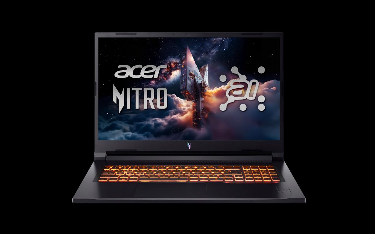 Nitro V 17 AI ANV17-41-R9XF, Obsidian Black, 17.3 ", IPS, QHD, 2560 x 1440 pixels, AMD Ryzen 7, 260, 32 GB, DDR5, Solid-state drive capacity 1000 GB, NVIDIA GeForce RTX 5070, GDDR7, 8 GB, Windows 11 Home, 802.11ax, Bluetooth version 5.3, Keyboard language US international, Keyboard backlit, Warranty 24 month(s)