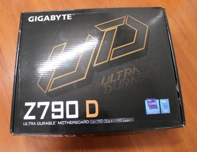 Gigabyte Z790 D, Processor family Intel, Processor socket  LGA1700, DDR5, Supported hard disk drive interfaces SATA, M.2, Number of SATA connectors 6, WITHOUT MANUALS AND ACCESSORIES ONLY BACK PANEL INCLUDED.