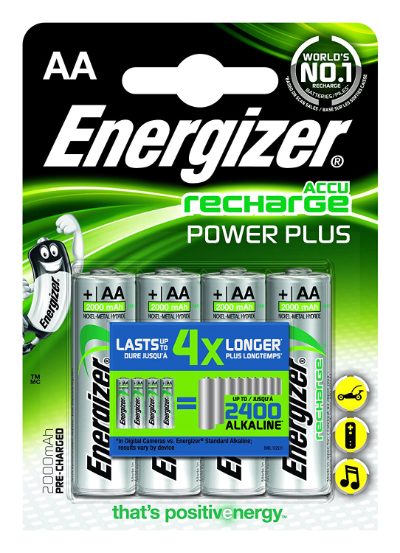 AA/HR6, 2000 mAh, Rechargeable Accu Power Plus Ni-MH, 4 pc(s)