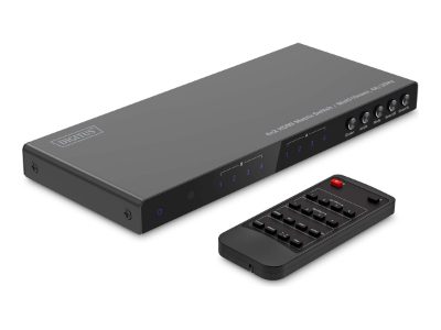 Digitus 4x2 HDMI Matrix Switch/Multi-Viewer, 4K/30Hz, DS-55345, Black