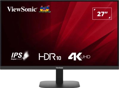 LCD Monitor, VIEWSONIC, VA2708-4K-HD, 27", Panel IPS, 3840x2160, 16:9, 60 Hz, Matte, 4 ms, Tilt, Colour Black
