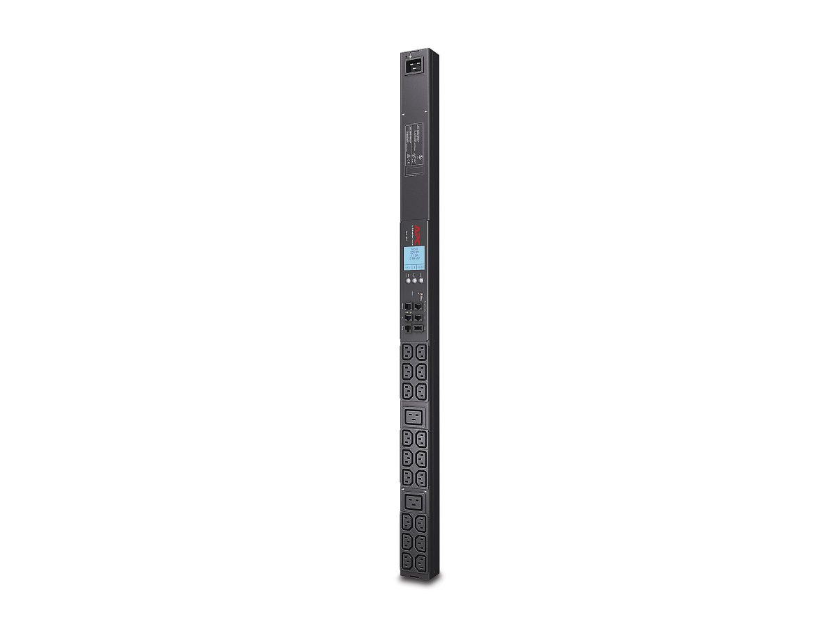 APC Rack PDU 2G, Metered, ZeroU,16A, 100-240V, (18) C13 & (2) C19, Schneider Electric