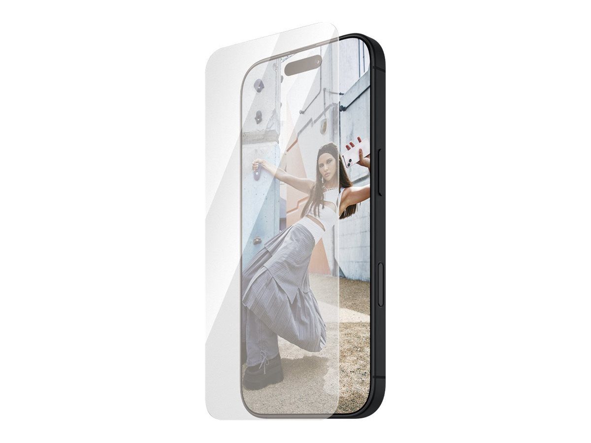PanzerGlass Screen protector, Apple, iPhone 16 Plus, Glass, Transparent, Ultra-Wide Fit
