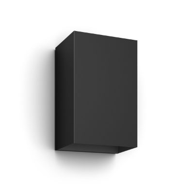 Philips Hue WCA Resonate Outdoor Wall Lantern, Black, 8 W, 2000-6500 Hue White Colour Ambiance