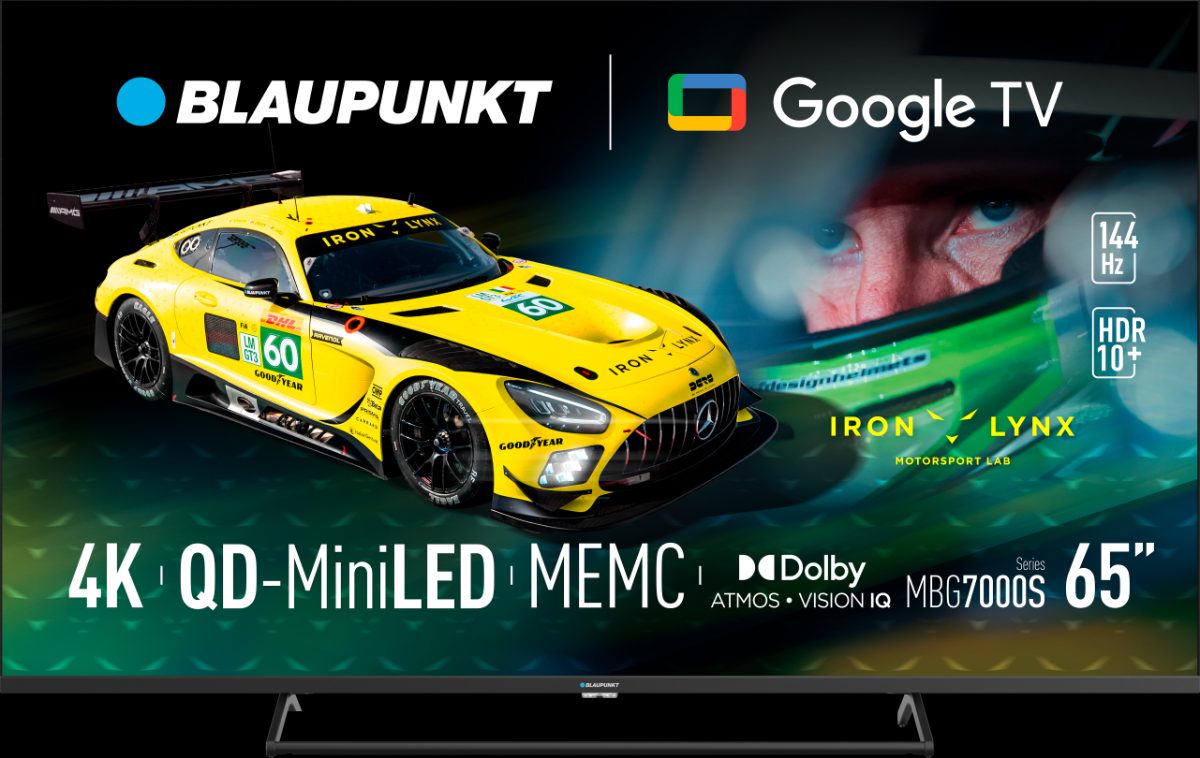 Blaupunkt Mini LED TV, 65MBG7000S, 65, Smart TV, Google TV, Black