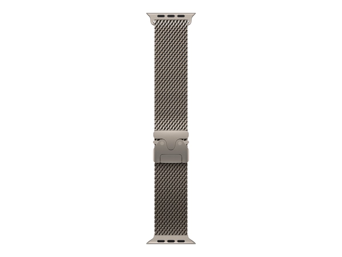 49mm Natural Titanium Milanese Loop - Medium