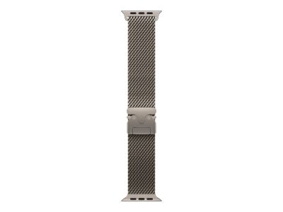 49mm Natural Titanium Milanese Loop - Large, Fits wrists 180-210 mm