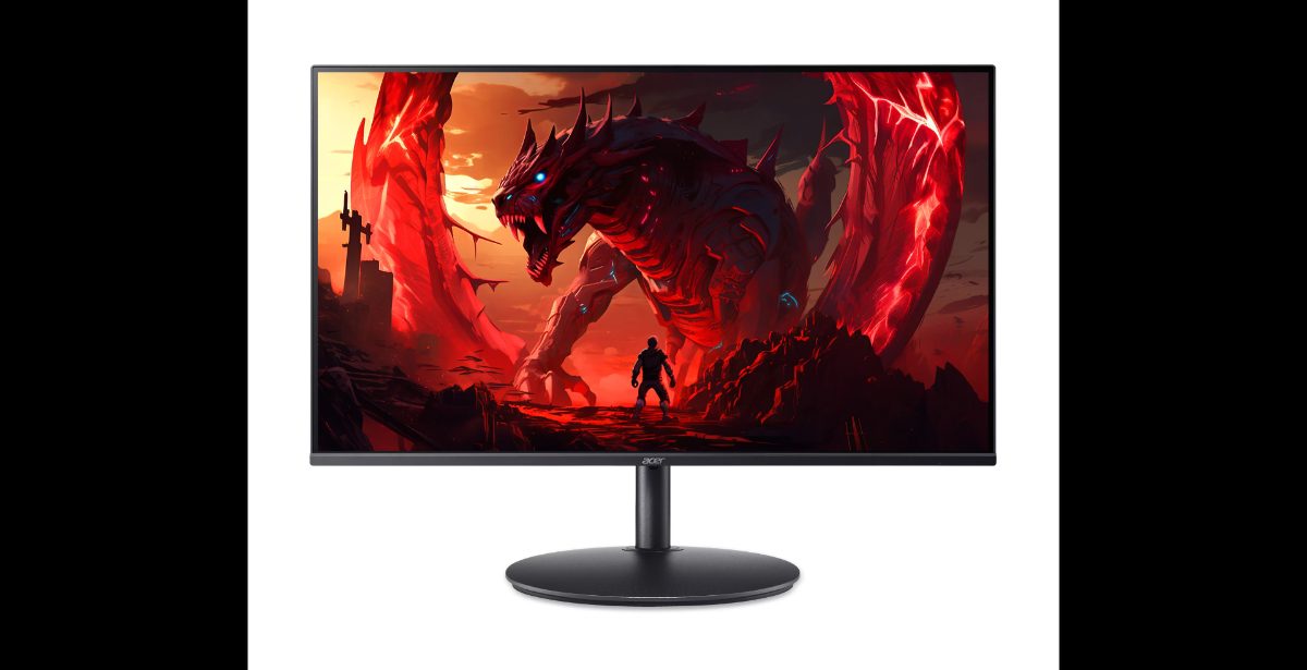 Acer Nitro XF274X Ergo, 24 ", IPS, FHD, 16:9, 240 Hz, 0.5 ms, 1920 x 1080 pixels, 250 cd/m², HDMI ports quantity 2, Black