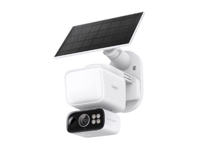 Tapo C615F KIT, Solar-Powered Floodlight Pan/Tilt Security Camera Kit, 3 MP, F/1.6, H.264, MicroSD Card Up to 512 GB