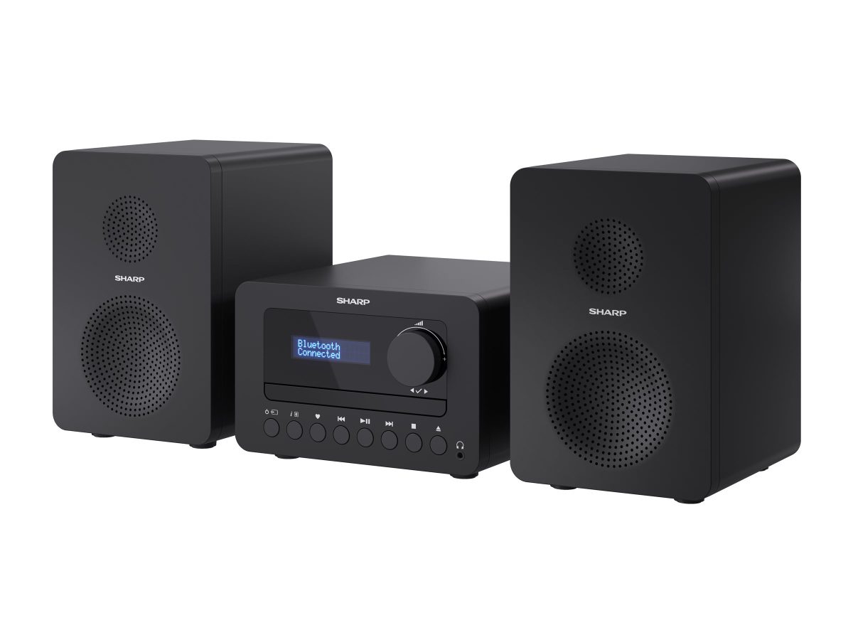 Sharp XL-B520D(BK) Tokyo Hi-Fi Micro System 2.0, FM/DAB/DAB+/USB, CD, Bluetooth 5.0, Aux-in, Black, Sharp, Tokyo Hi-Fi Micro System 2.0, XL-B520D(BK), Bluetooth, Black