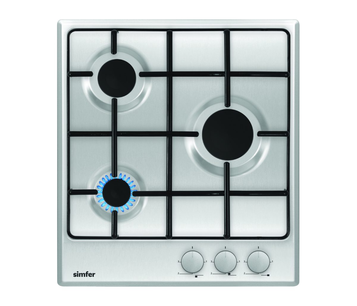 Hob, H4.300.VGRIM, Gas, Number of burners/cooking zones 3, Rotary knobs, Stainless steel
