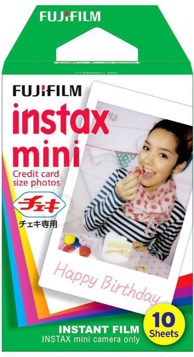 Instax Mini Glossy Instant Film, 86 x 54 mm, Quantity 10