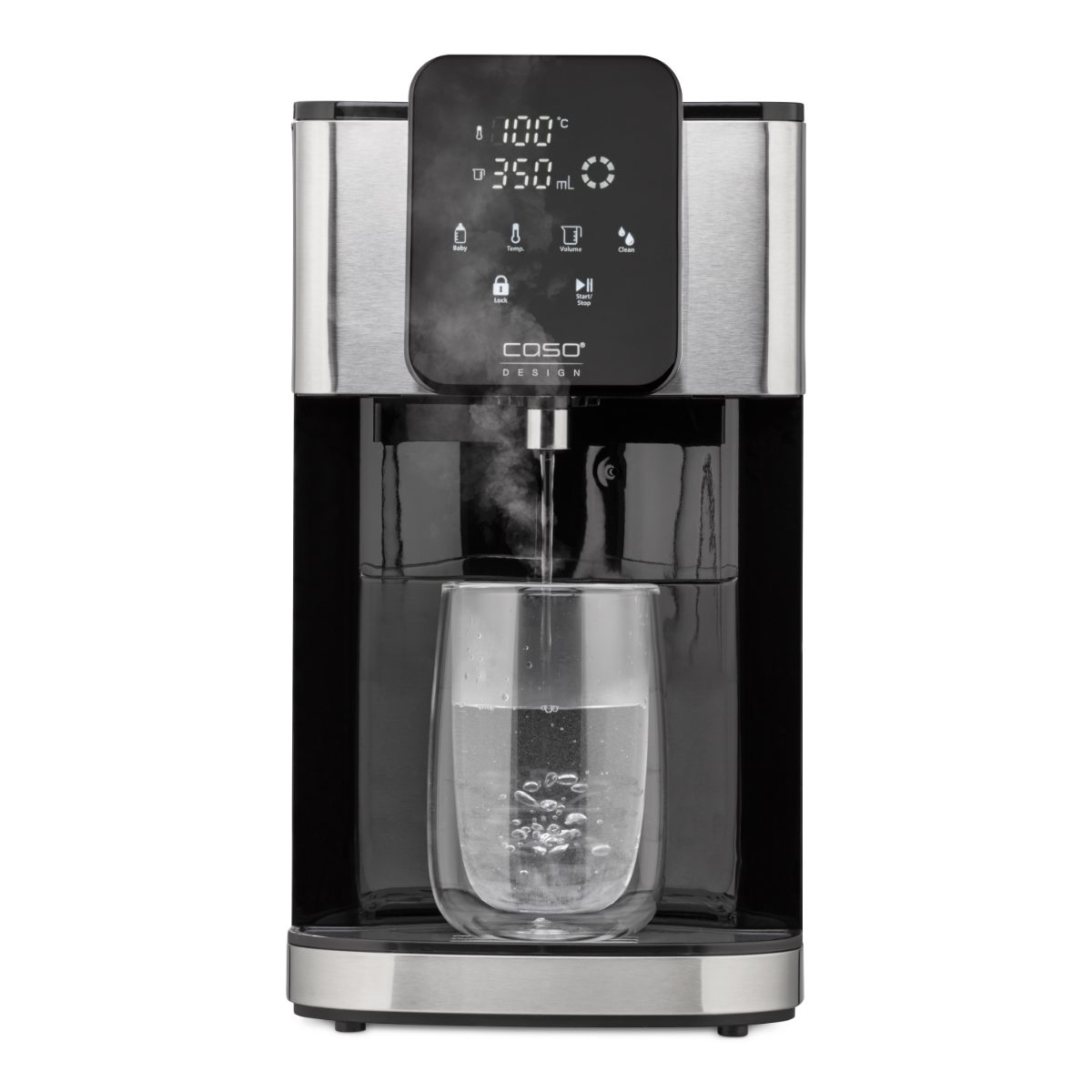 Turbo Hot Water Dispenser, HW 1660, Water Dispenser, 2600 W, 4 L, Plastic/Stainless Steel, Black/Stainless Steel