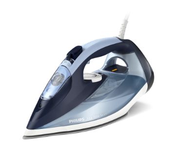 Philips Steam Iron, DST7020/20, Steam Iron, 2800 W, Water tank capacity 300 ml, Continuous steam 50 g/min, Steam boost performance 250 g/min, Blue