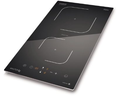 Hob, Master E2, Induction, Number of burners/cooking zones 2, Touch, Timer, Black