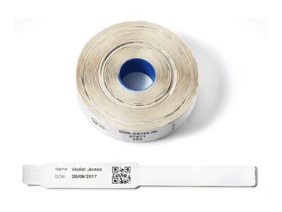 Brother BWE-AB165-IW Direct Thermal Wristbands for Infants (250 pcs per roll), Brother