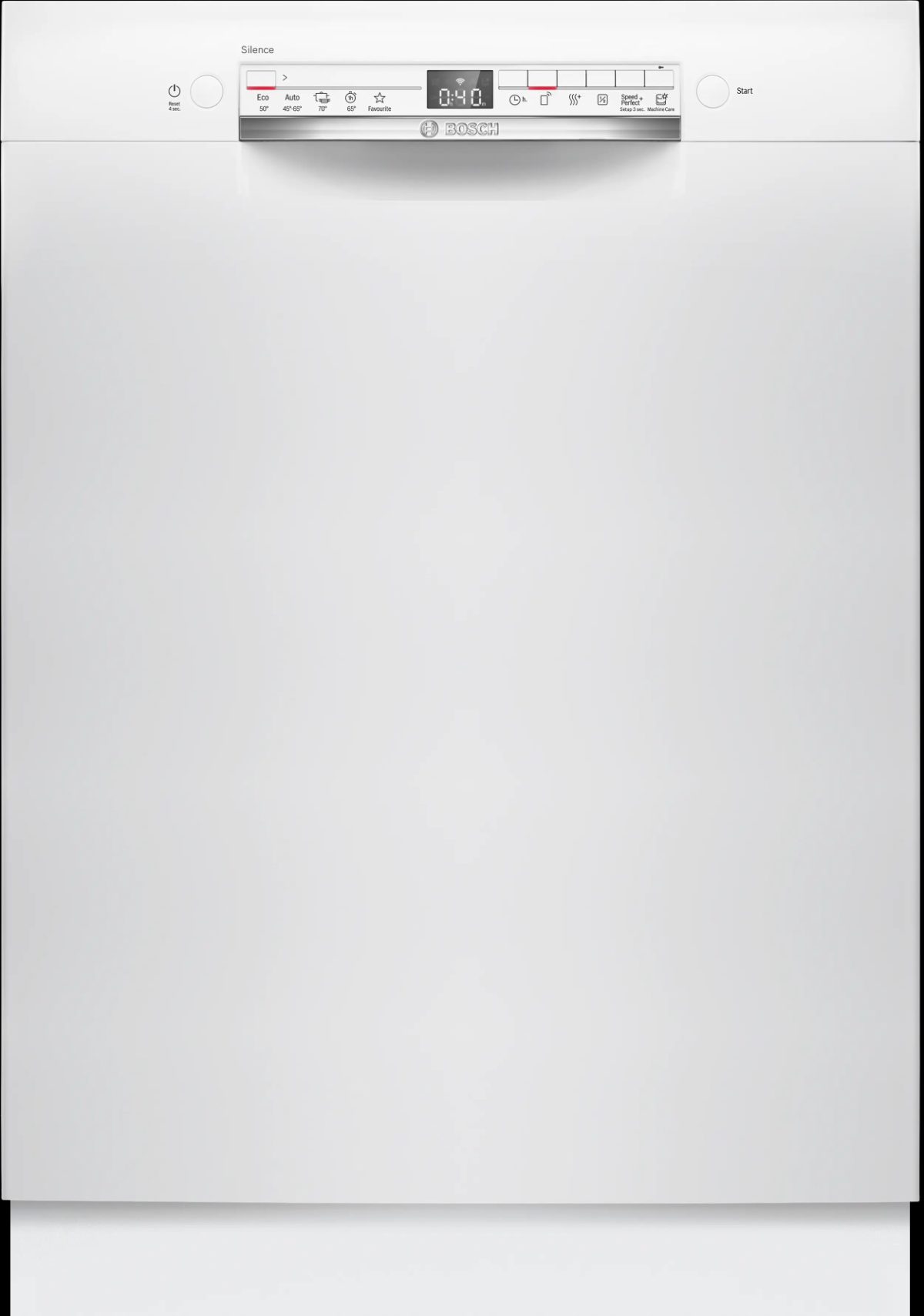 Bosch Dishwasher, SMU2HTW08E, Built-in, Width 60 cm, Number of place settings 13, Number of programs 5, Energy efficiency class C, Display, AquaStop function, White