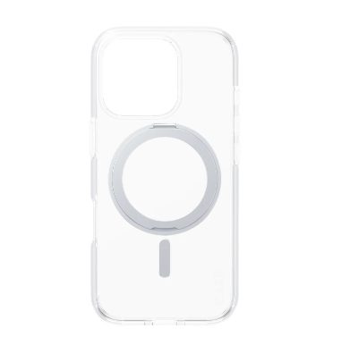 CARE Feature Case, Back cover, Apple, iPhone 16 PRO, Recycled plastic, Silver, Kickstand & MagSafe