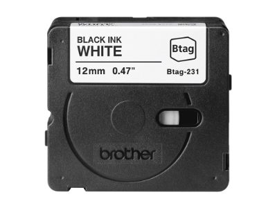 Brother BTAG-231, Black on White, Btag