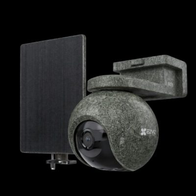 EZVIZ Ranger Battery-Powered PT Camera Kit with Solar Panel, CS-EB8/SP, Dome, 8 MP, 2.8mm, IP65, H.264/H.265, Micro SD, Max. 512 GB