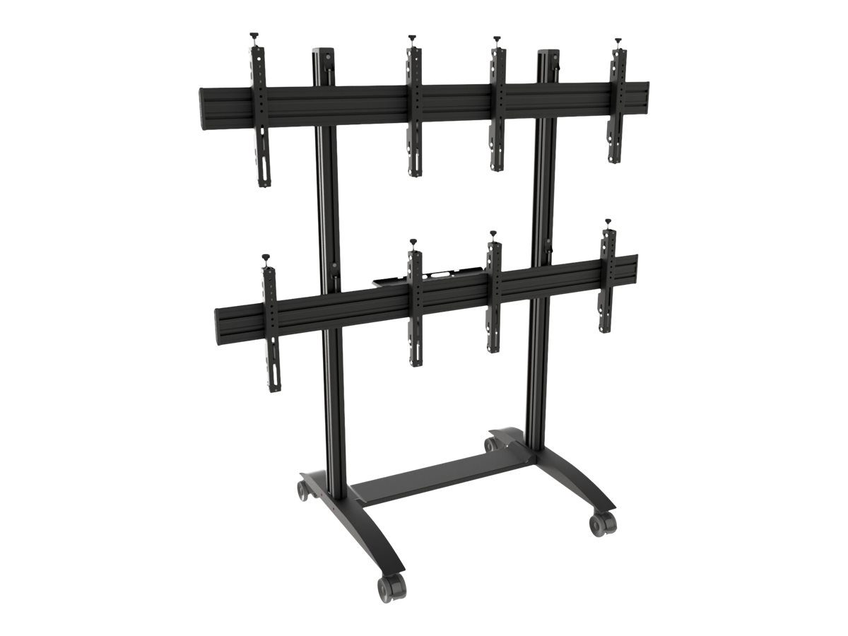 EDBAK VWTA2247-L Video Wall Trolley, modular 2x2, for  42-49" screens, landscape, EDBAK
