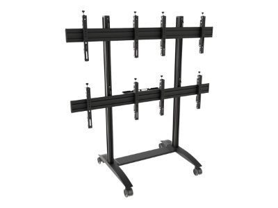 EDBAK VWTA2247-L Video Wall Trolley, modular 2x2, for  42-49" screens, landscape, EDBAK