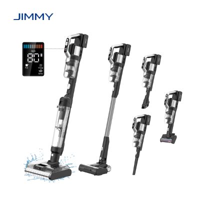 Jimmy Vacuum cleaner and washer, PW11 Pro Max-B, Cordless operating, Washing function, 460 W, 21.6 V, Operating time (max) 40-80 min, Black/Silver