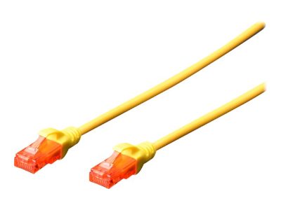 Digitus Patch cord, CAT 6 U-UTP, AWG 26/7, Cable length: 2 m, Yellow