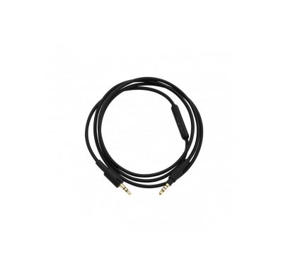 Straight Cable, Connecting Cord Black incl. Microphone for Custom Series, Wired, N/A, Black