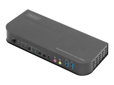 KVM Switch, 2-Port, 4K60Hz, 2 x DP in, 1 x DP/HDMI out, DS-12850