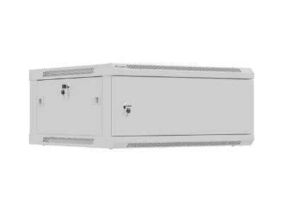 Lanberg Wall mounted installation cabinet 19" 4U 600X600, WF01-6604-00S, Grey