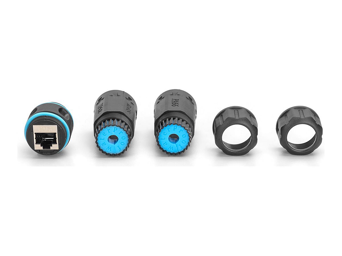 CAT 6A Outdoor Connection, protection class IP68, RJ45 to RJ45 connection, DN-93905-OD