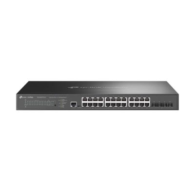 Switch, TP-LINK, Omada, SG3428XPP-M2, Desktop/pedestal, Rack, 24x2.5GbE, 4xSFP+, 1xConsole, 1, PoE+ ports 16, 500 Watts