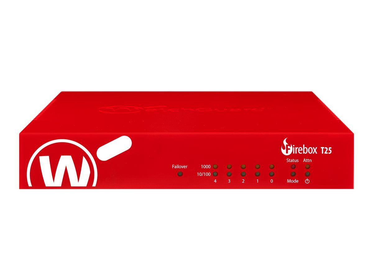 WatchGuard Firebox T25 with 1-yr Basic Security Suite, WGT25031