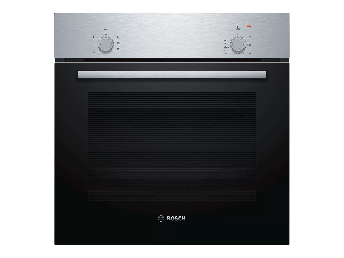 Oven, HBF010BR1S, 66 L, A, Multifunctional, Manual, Knobs, Height 59.5 cm, Width 59.4 cm, Stainless steel