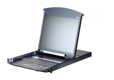KL1108VNA-AG 8-Port Cat 5 Dual Rail KVM over IP Switch with Virtual Media, 19" LCD