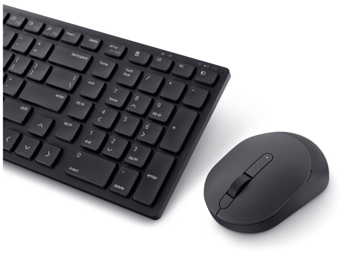 KM555, Keyboard and Mouse Set, Wireless, Lithuanian, Black