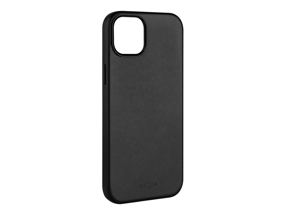 Fixed MagLeather, Back cover, Apple, iPhone 16, Leather, Black