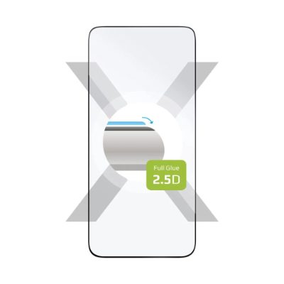 Fixed Screen Protector, Samsung, Galaxy S24+/S25+, Tempered Glass, Black, Full Cover 2.5D