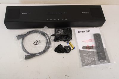 Sharp, 2.0.2 Compact Dolby Atmos Soundbar, HT-SB700, 140 W, DEMO, Bluetooth, Black, Wireless connection