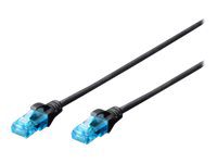 Patch Cord, DK-1512-005/BL, 2x RJ45 (8P8C) connectors. Structure: 4 x 2 AWG 26/7, twisted pair. Boots with kink protection, strain relief and latch protection.