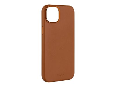 Fixed MagLeather, Back cover, Apple, iPhone 16, Leather, Brown