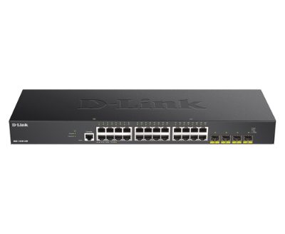 Stackable Smart Managed Switch with 10G Uplinks, DGS-1250-28X/E, Web managed, Rackmountable, Gigabit Ethernet (copper) ports quantity 24