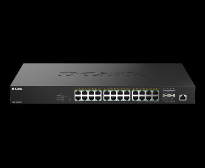 DMS-1250-28P/E, 28-Port 2.5G Smart Managed PoE Switch, Desktop, Managed